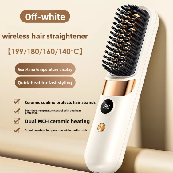 Cordless Hair Straightening Brush – product photo 4