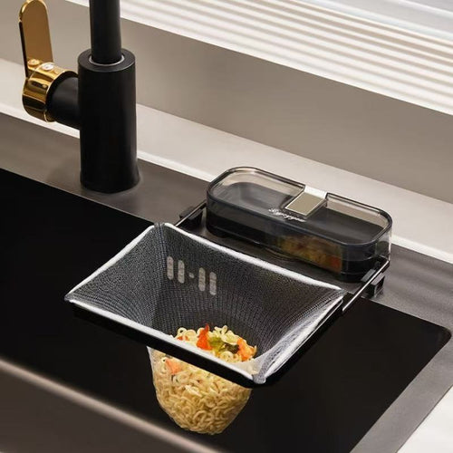 Suction Cup Sink Filter Holder for Kitchen Cleanup