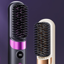 Cordless Hair Straightening Brush – product photo 2