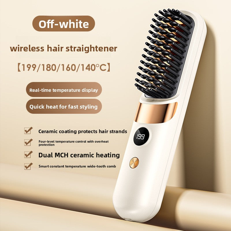 Cordless Hair Straightening Brush – product photo 6