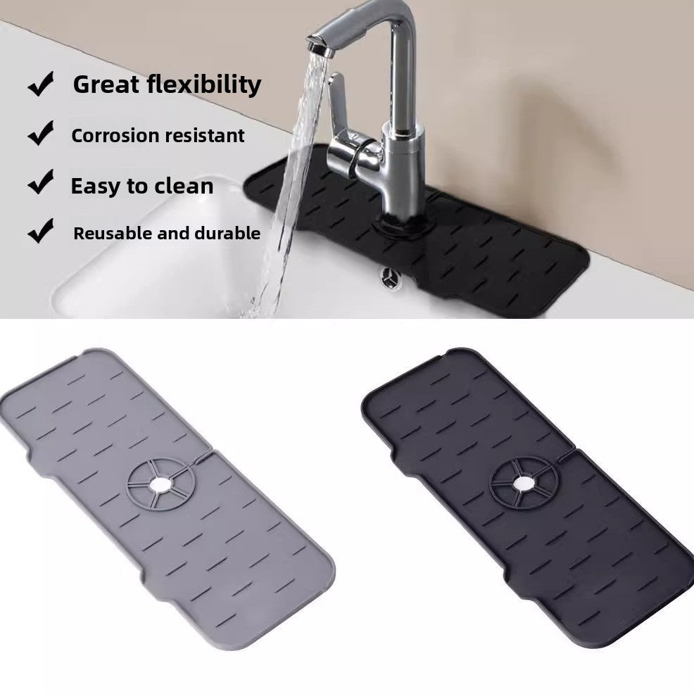 Absorbent Faucet Splash Mat for Kitchen & Bathroom Sink