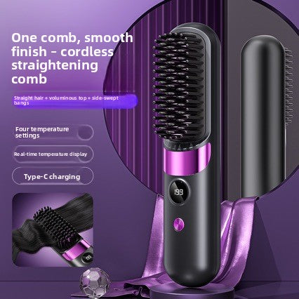 Cordless Hair Straightening Brush – product photo 1